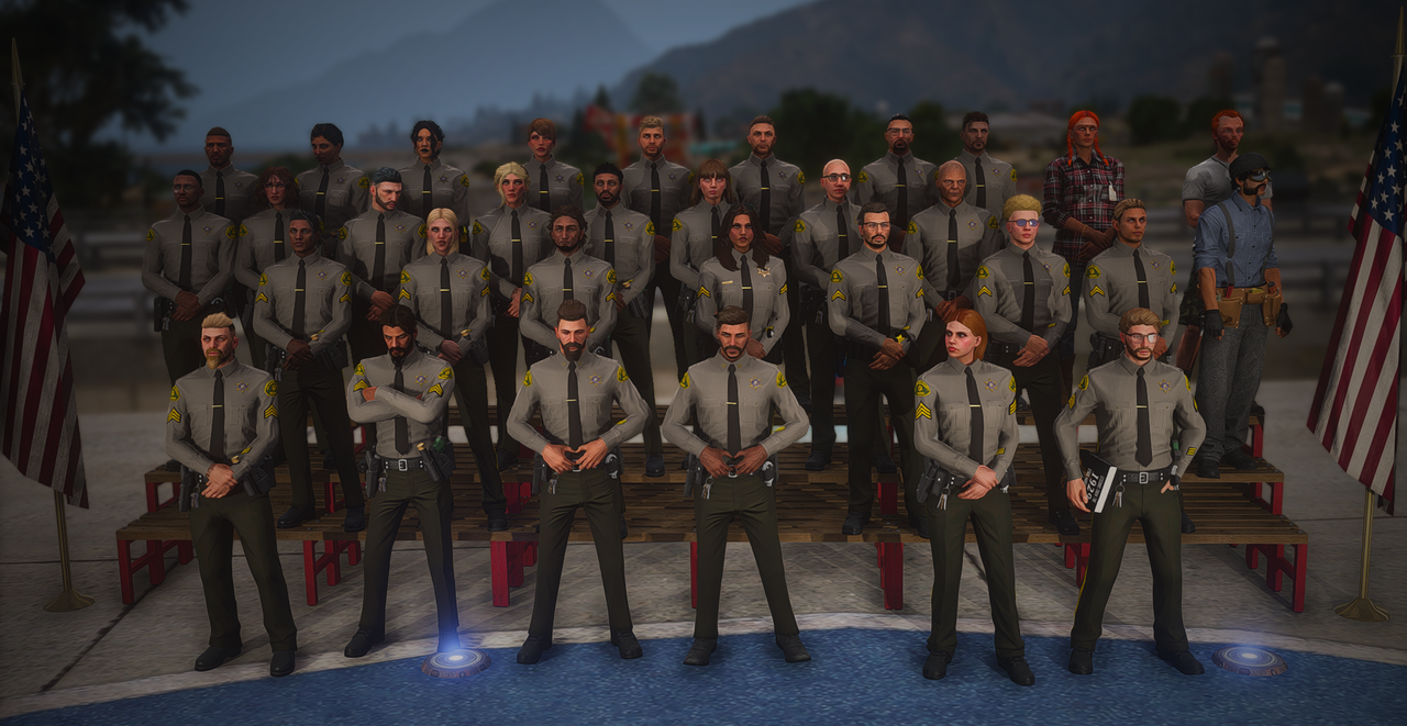 Foto grupal de los agentes del LSSD
